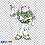 Buzz Lightyear Toy Story Watercolor Clipart PNG Hand Drawn Illustration #2