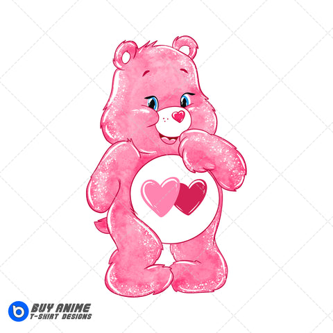 Care Bears Watercolor Clipart PNG Hand Drawn Illustration