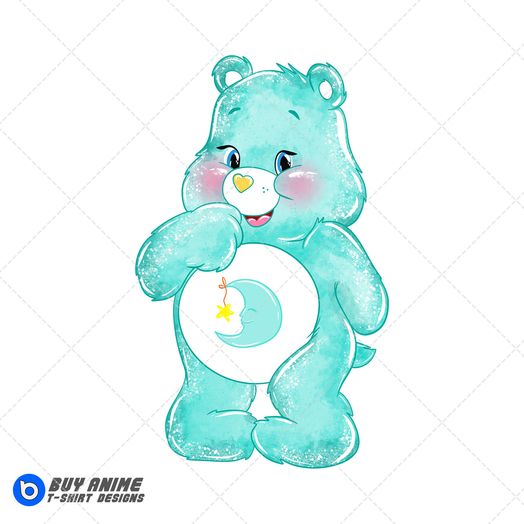 Care Bears Watercolor Clipart PNG Hand Drawn Illustration #3