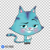 CatRat Gabby's Dollhouse Watercolor Clipart PNG Hand Drawn Illustration