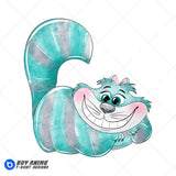 Cheshire Cat Alice in Wonderland Watercolor Clipart PNG Hand Drawn Illustration