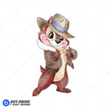 Chip Chip N Dale Watercolor Clipart PNG Hand Drawn Illustration
