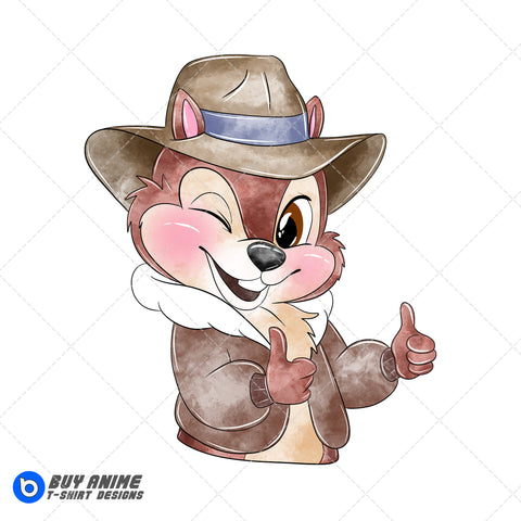 Chip Chip N Dale Watercolor Clipart PNG Hand Drawn Illustration #2