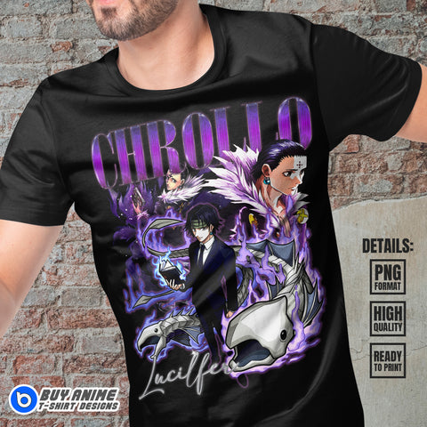 Chrollo Hunter x Hunter Anime Bootleg T-shirt Design