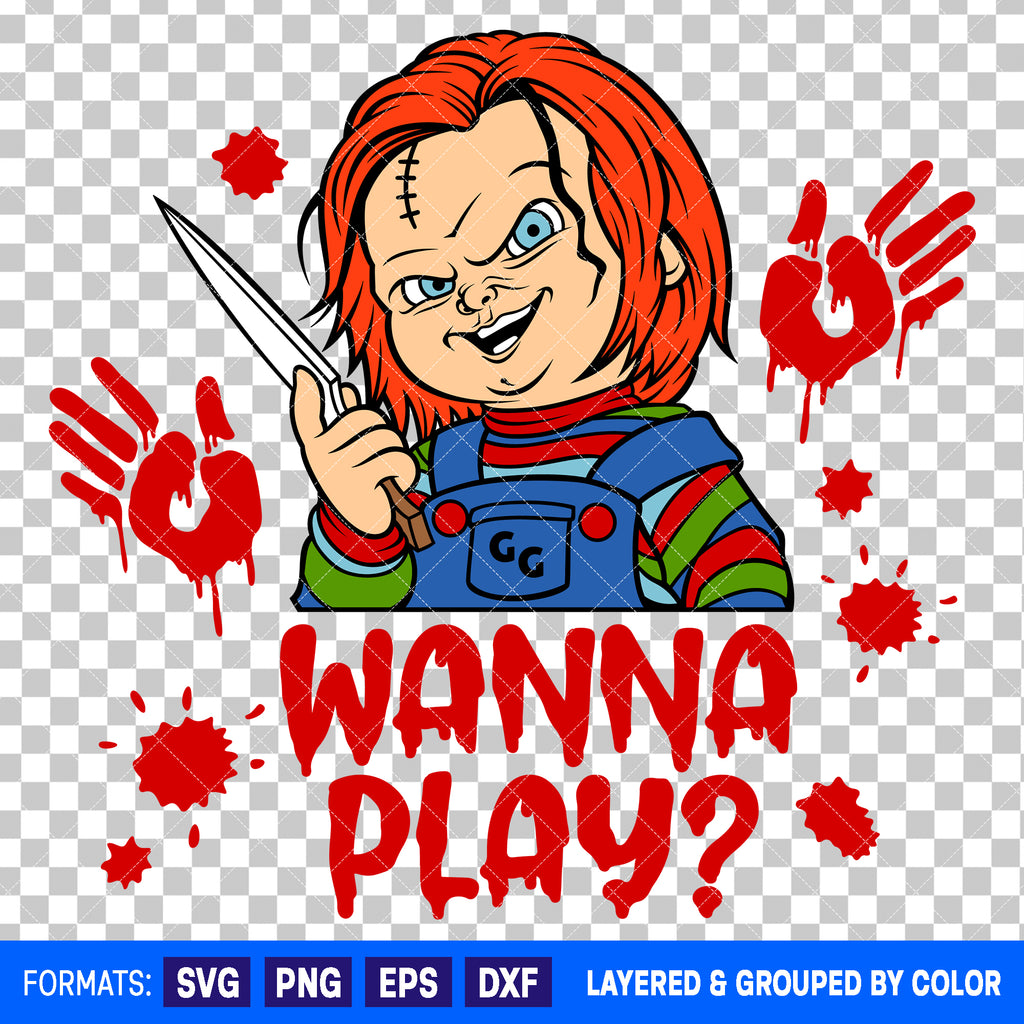 Chucky Horror Halloween SVG Cut File for Cricut and Silhouette #4