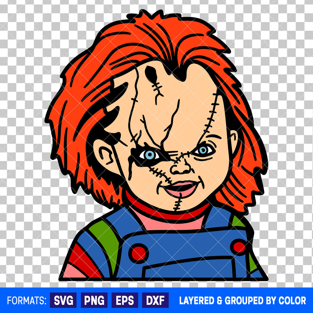 Chucky Horror Halloween SVG Cut File for Cricut and Silhouette