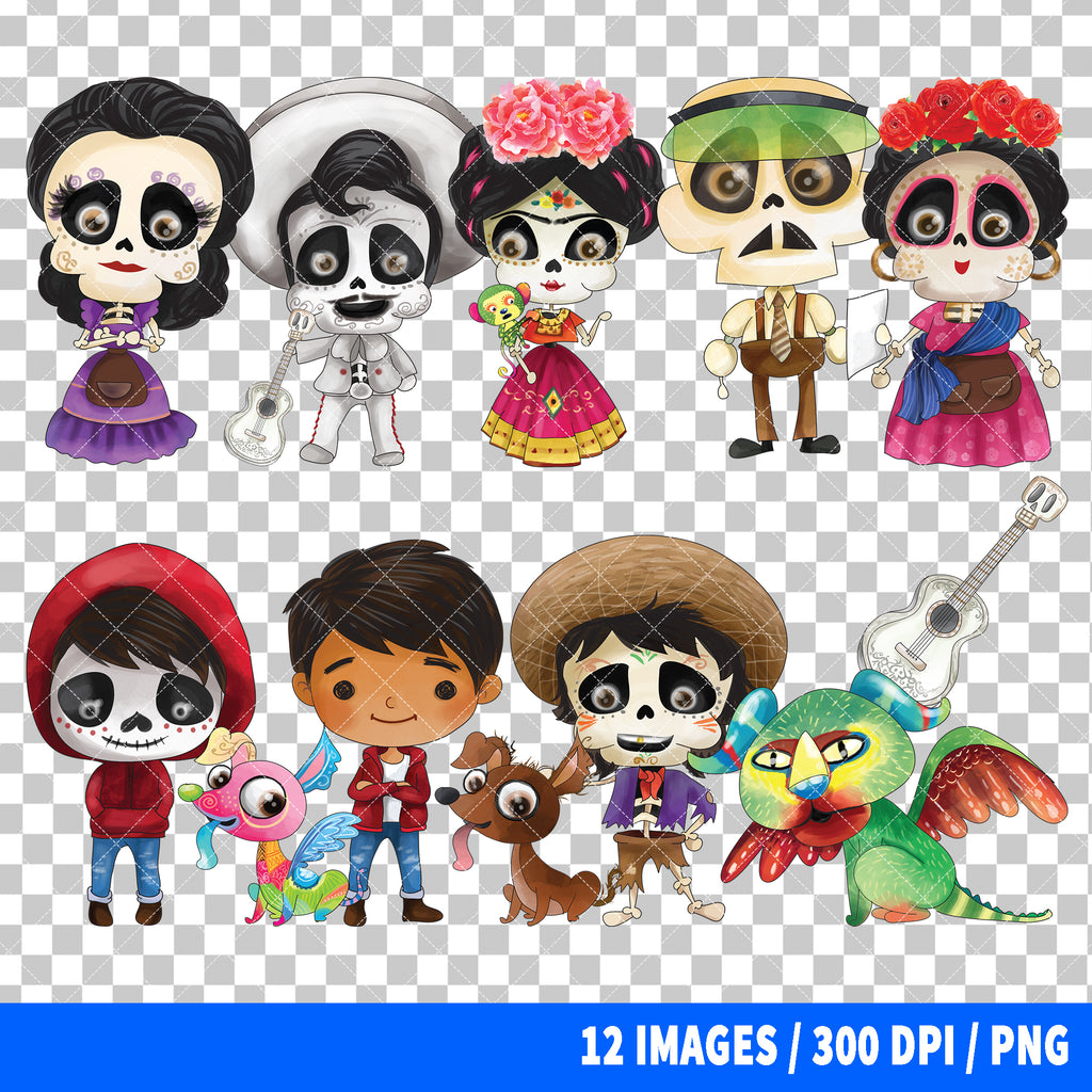 Coco Clipart PNG Bundle