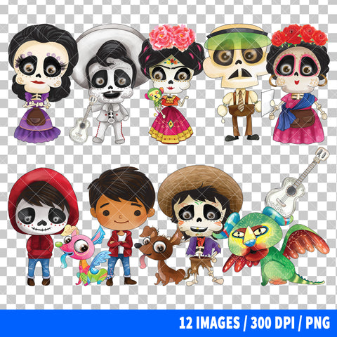 Coco Clipart PNG Bundle