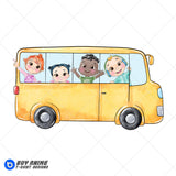 Cocomelon Watercolor Clipart PNG Hand Drawn Illustration #2