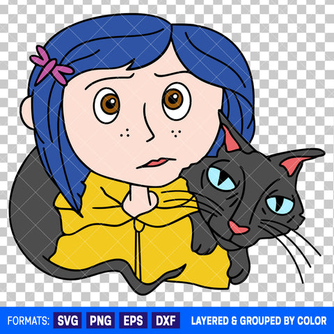 Coraline Halloween SVG Cut File for Cricut and Silhouette #10