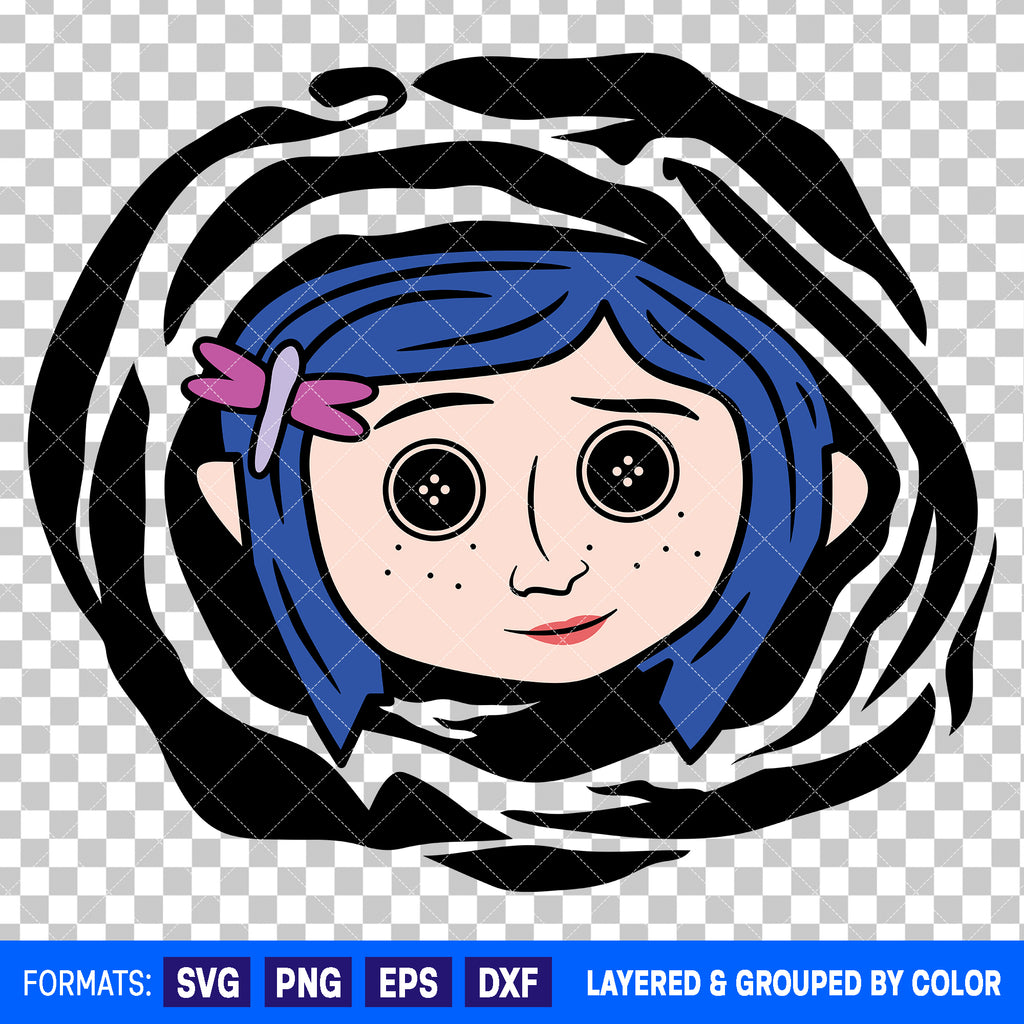 Coraline Halloween SVG Cut File for Cricut and Silhouette #2