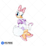 Daisy Duck Watercolor Clipart PNG Hand Drawn Illustration #5