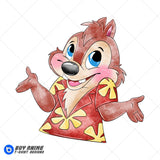 Dale Chip N Dale Watercolor Clipart PNG Hand Drawn Illustration #2