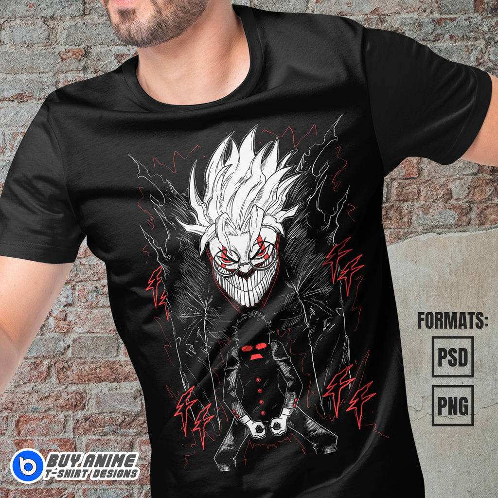 Dandadan Anime Vector T-shirt Design Template