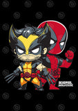 Deadpool x Wolverine Vector T-shirt Designs Bundle Templates