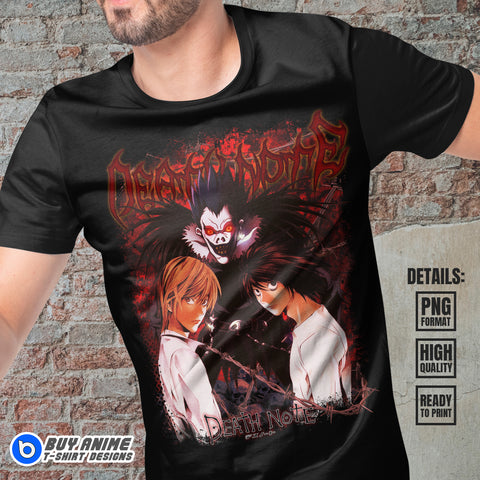 Death Note Anime Bootleg T-shirt Design