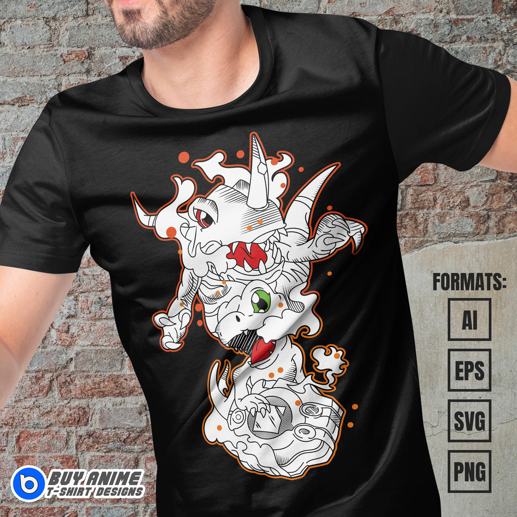 Digimon Vector T-shirt Design Template