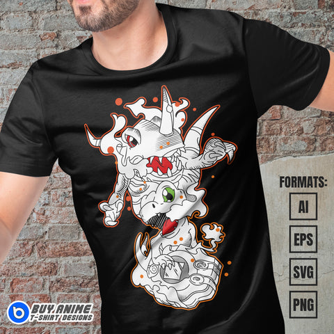 Digimon Vector T-shirt Design Template