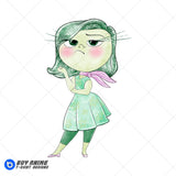 Disgust Inside Out Watercolor Clipart PNG Hand Drawn Illustration #2