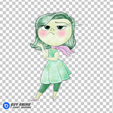 Disgust Inside Out Watercolor Clipart PNG Hand Drawn Illustration #2