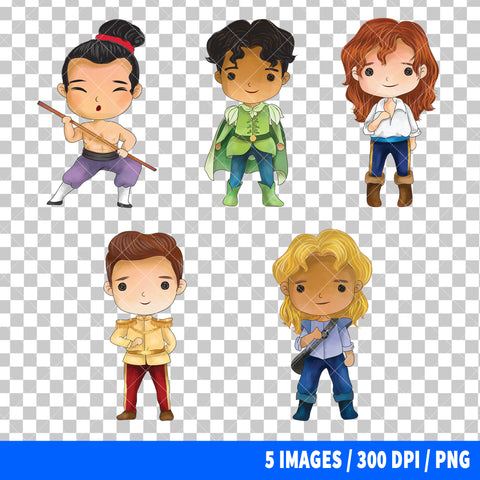 Disney Prince Clipart PNG Bundle #3