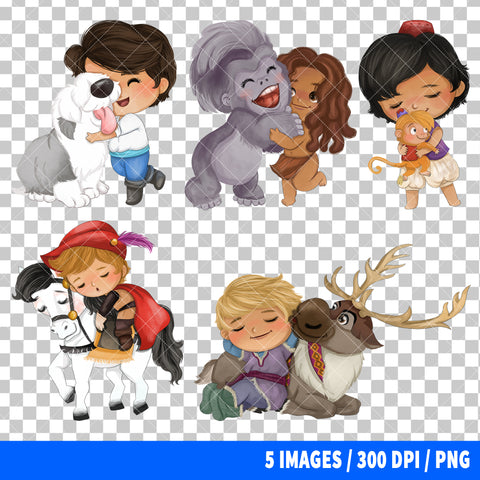Disney Prince Clipart PNG Bundle #4