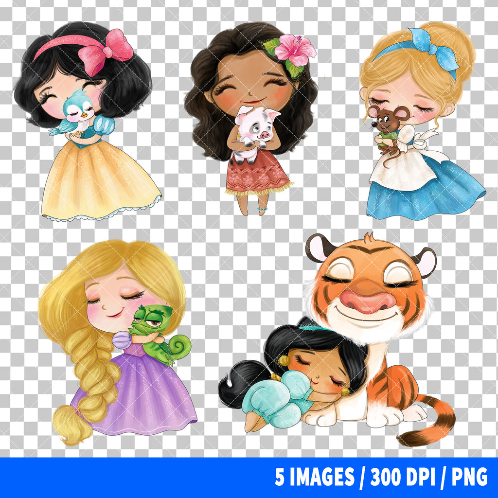 Disney Princess Clipart PNG Bundle #11