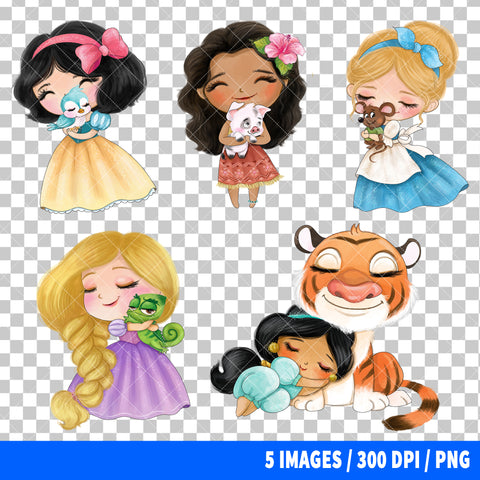 Disney Princess Clipart PNG Bundle #11