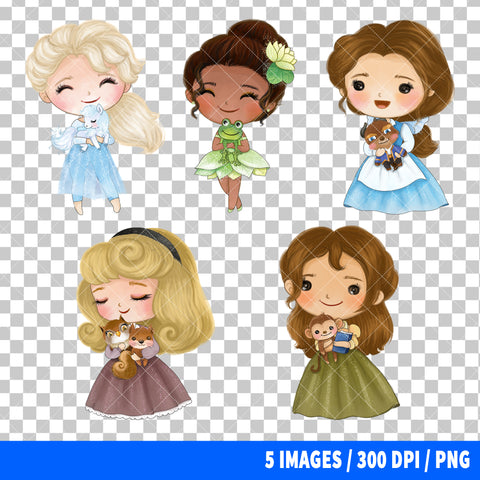 Disney Princess Clipart PNG Bundle #12