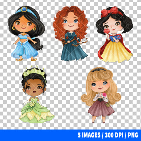 Disney Princess Clipart PNG Bundle #14