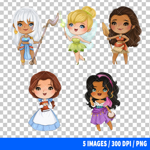 Disney Princess Clipart PNG Bundle #17