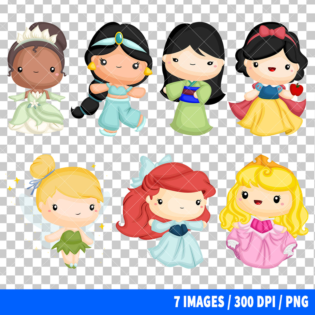 Disney Princess Clipart PNG Bundle #2