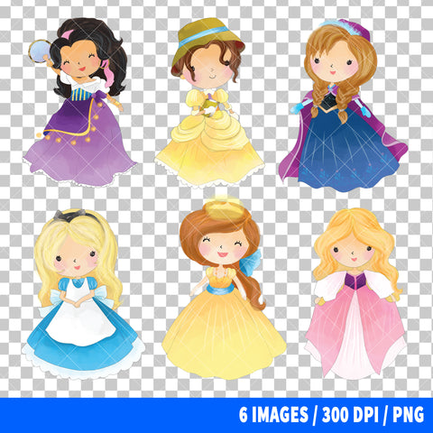 Disney Princess Clipart PNG Bundle #7