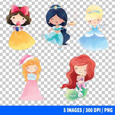 Disney Princess Clipart PNG Bundle #9