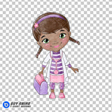 Doc McStuffins Watercolor Clipart PNG Hand Drawn Illustration
