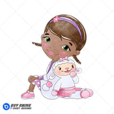 Doc McStuffins Watercolor Clipart PNG Hand Drawn Illustration #2