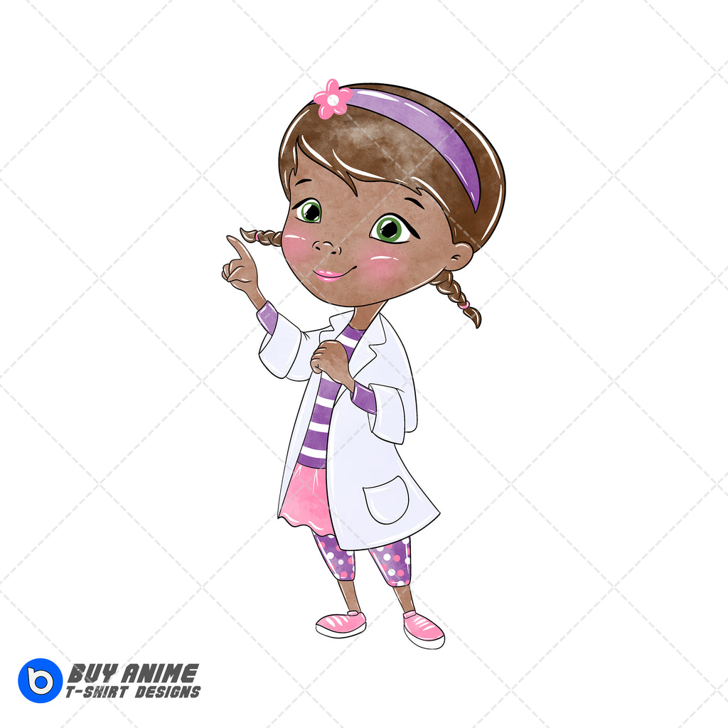 Doc McStuffins Watercolor Clipart PNG Hand Drawn Illustration #3