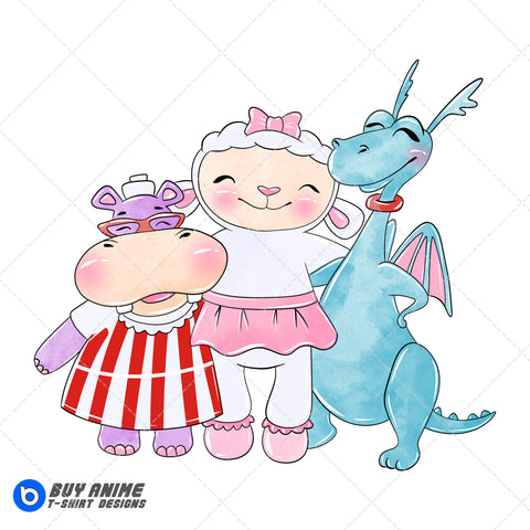 Doc McStuffins Watercolor Clipart PNG Hand Drawn Illustration #5