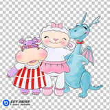Doc McStuffins Watercolor Clipart PNG Hand Drawn Illustration #5