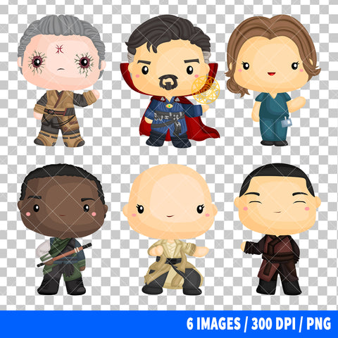 Doctor Strange Clipart PNG Bundle