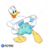 Donald Duck Summer Watercolor Clipart PNG Hand Drawn Illustration #2