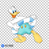 Donald Duck Summer Watercolor Clipart PNG Hand Drawn Illustration #2