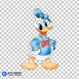 Donald Duck Watercolor Clipart PNG Hand Drawn Illustration