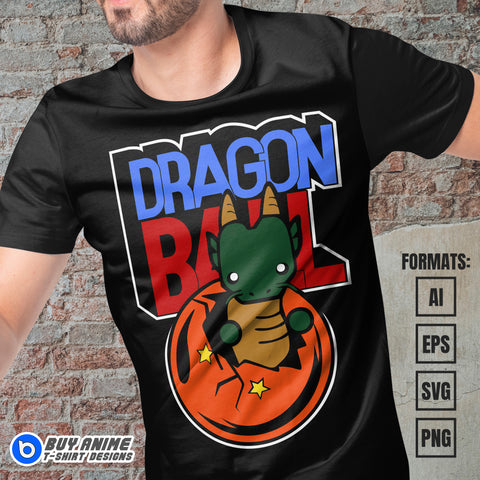 Dragon Ball Vector T-shirt Design Template