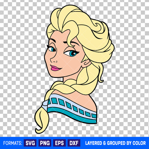 Elsa Frozen SVG Cut File for Cricut and Silhouette