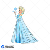 Elsa Frozen Watercolor Clipart PNG Hand Drawn Illustration #2