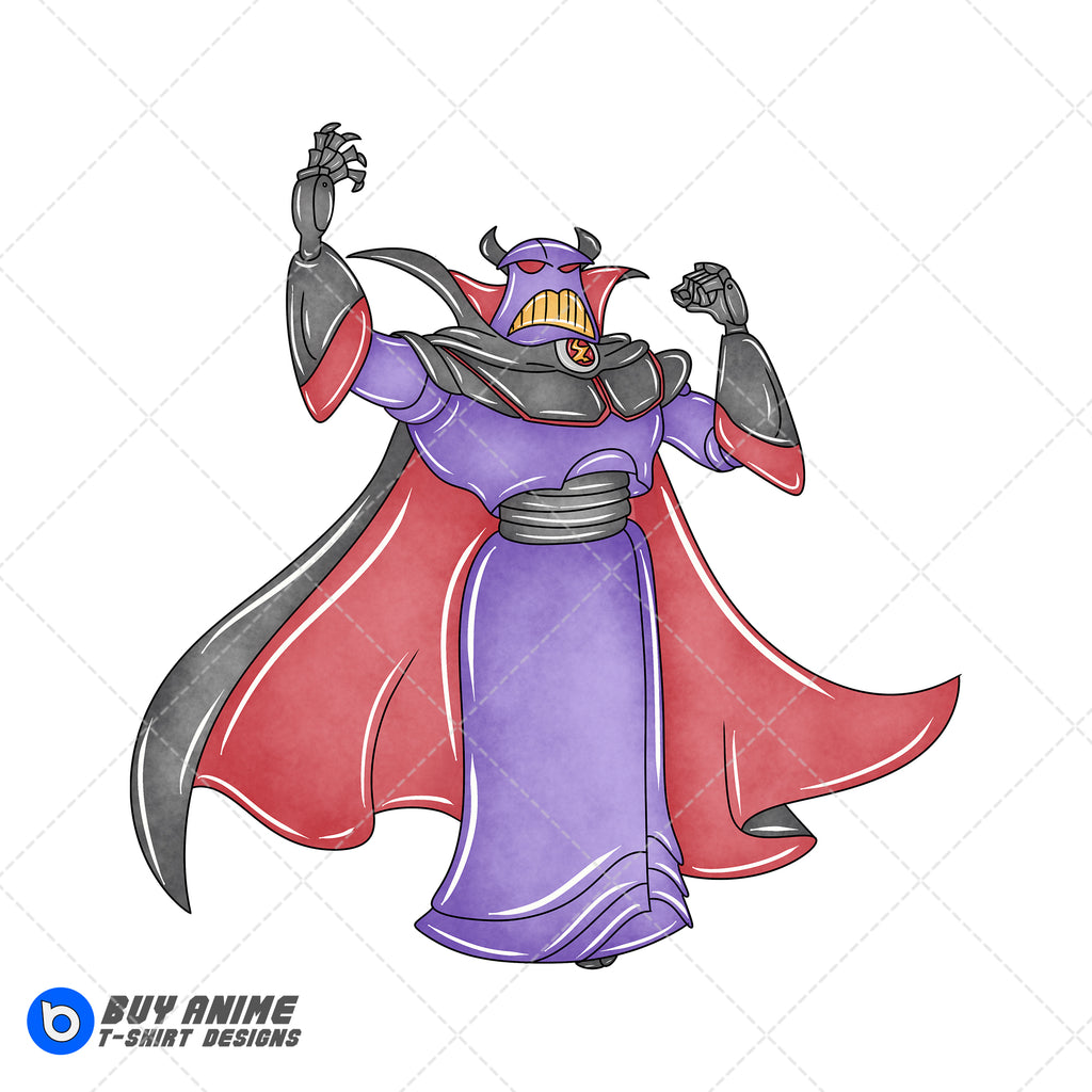 Emperor Zurg Toy Story Watercolor Clipart PNG Hand Drawn Illustration