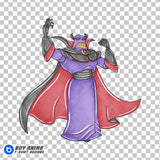 Emperor Zurg Toy Story Watercolor Clipart PNG Hand Drawn Illustration