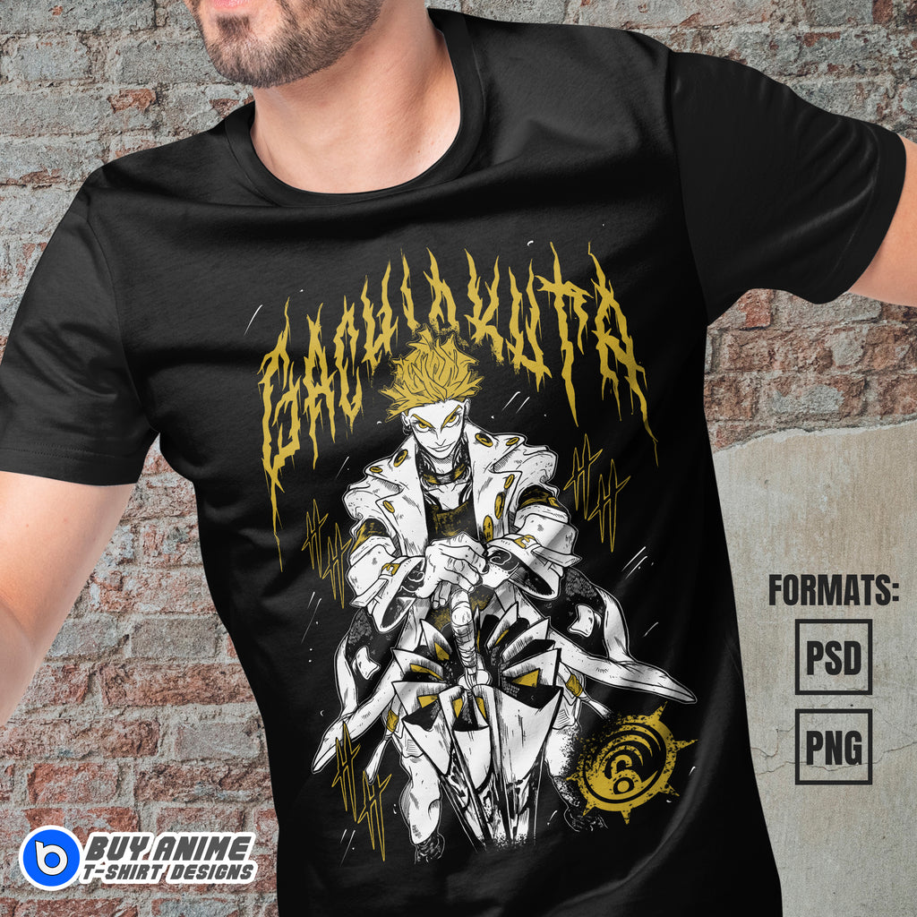 Enjin Gachiakuta Anime Vector T-shirt Design Template