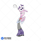 Fear Inside Out Watercolor Clipart PNG Hand Drawn Illustration
